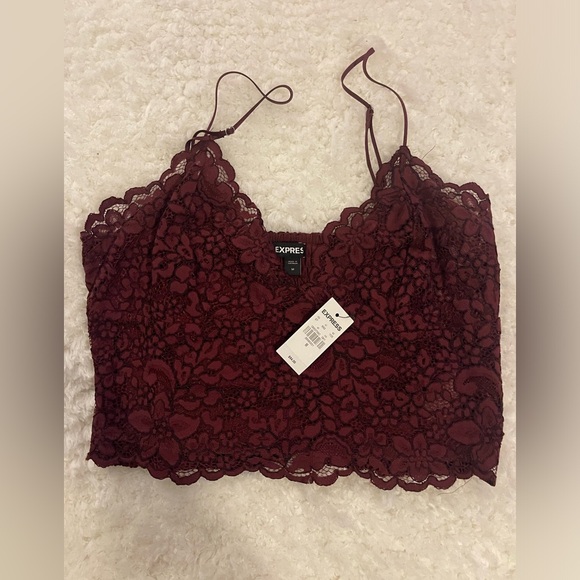 BNWT Express cropped lace top - Picture 1 of 4